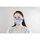 Mund-Nasen-Maske mit Elastikbänder, weiß, 5 Stück, Community-Maske
