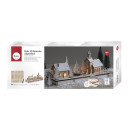 Holz 3D Bausatz Alpendorf, FSC Mix Cred, natur, 40x14,5x20cm, 94tlg., +Drehteller, Box
