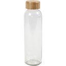 Wasserflasche, Trinkflasche aus Glas, 22 x 6,7 cm, 500...