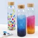 Wasserflasche, Trinkflasche aus Glas, 22 x 6,7 cm, 500 ml, 1 Stück