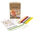 Krepppapier-Blumen, Lernset Krepppapier, Sortierte Farben, 105 g, 1 Set