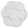 KREUL Kunststoffpalette Blütenform Weiß Ø 17 cm mit 7 Vertiefungen