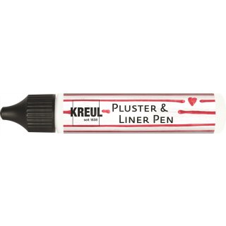 KREUL Pluster & Liner Pen Weiß 29 ml