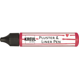 KREUL Pluster & Liner Pen Rubinrot 29 ml