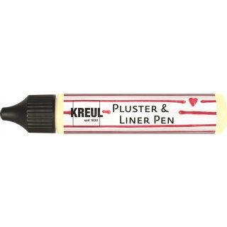 KREUL Pluster & Liner Pen Nachtleuchtgelb 29 ml