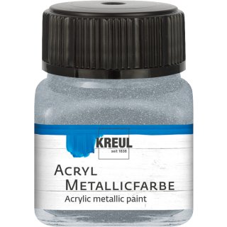 KREUL Acryl Metallicfarbe Silber 20 ml