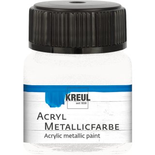 KREUL Acryl Metallicfarbe Perlmutt-Weiß 20 ml