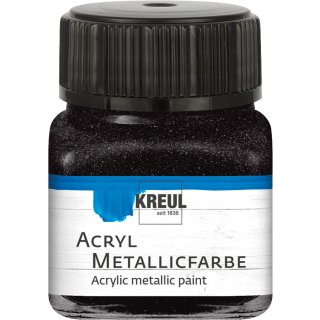 KREUL Acryl Metallicfarbe Schwarz 20 ml