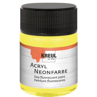 KREUL Acryl Neonfarbe Neongelb 50 ml