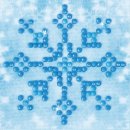 Diamond Dotz® Snowflake, 7,6x7,6 cm, 1 Beginner-Set