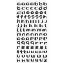 SOFTY-Sticker Kleinbuchstaben  schwarz matt