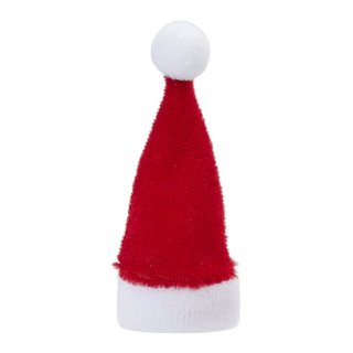 Nikolaus-Mütze 4 x 7 cm rot-weiß Beutel je 2 Stück