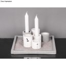 Silikon Gießform Kerzenhalter, für Teelichter und Stabkerzen, ø52xH71mm