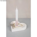 Silikon Gießform Kerzenständer Herz, 15,9x15x2,5cm, inkl. 3x5 Schablonen