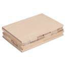 Holzbauset, Holz Set Klötzchen + Platten, natur, Mini, sortiert, Box 1 Set