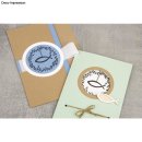 Stempel Festtagskranz mit Fisch, 6x6cm, 1 Stück