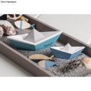 Silikon Gießformen Set Origami Boote, 3tlg., 8x4x2,9cm/12x6x4,3cm/16x8x5,6cm