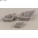 Silikon Gießformen Set Origami Boote, 3tlg., 8x4x2,9cm/12x6x4,3cm/16x8x5,6cm