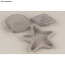 Silikon Gießformen Set Seestern+Muscheln, Dekoschalen, 3tlg.