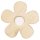 Holz Streuteile Floral, FSC Mix Credit, bunt, 3,3-3,6cm, SB-Btl. 10Stück