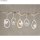 Holz Streuteile Floral, FSC Mix Credit, bunt, 3,3-3,6cm, SB-Btl. 10Stück