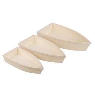 Holz Fischerboote Set, FSC 100%, natur, 32x16x6,5+27,5x13,5x5,5+23,5x11x4,5cm