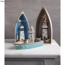 Holz Fischerboote Set, FSC 100%, natur, 32x16x6,5+27,5x13,5x5,5+23,5x11x4,5cm