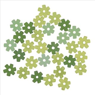 Blütenscheibe, matt, 9 mm, Grün-Töne, SB-Btl. 30 Stück