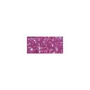 Rocailles, 2,6 mm &oslash;, mit Silbereinzug, pink, nicht waschbar, Dose 16g
