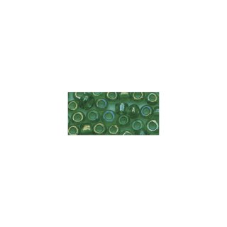 Rocailles, 2,6 mm ø, transp.gelüstert, grün, Dose 17g
