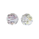 Glasschliff-Rundperlen, 8 mm &oslash;, bergkristall, Dose 8 St&uuml;ck
