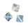 Swarovski Kristall-X-W&uuml;rfel, mondstein, 6 mm, Dose 4 St&uuml;ck