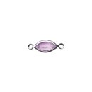 Swarovski Schmuck-Accessoires, violett, oval, 2 &Ouml;sen, 17 mm, Dose 7 St&uuml;ck