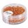 Rocailles, 4 mm &oslash;, mit Silbereinzug, orange, Dose 17 g