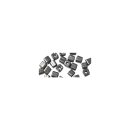 Metallic-Rechteck, matt, anthrazit, 5x3,5 mm, Dose 17g