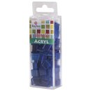 Acryl-Mosaik, 1x1 cm, transparent, azurblau, Box ca. 205 St&uuml;ck / 50g