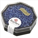 Premium-Rocailles, 2,2 mm &oslash;, azurblau, Dose 12g, mit Silbereinzug