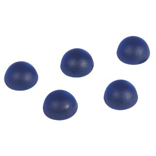 Acryl-Halbperlen, gefrostet, dunkelblau, 5 mm, Blister 60 St&uuml;ck