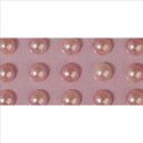 Plastik-Halbperlen, selbstklebend, ros&eacute;, &oslash; 5 mm, Blister 80 St&uuml;ck