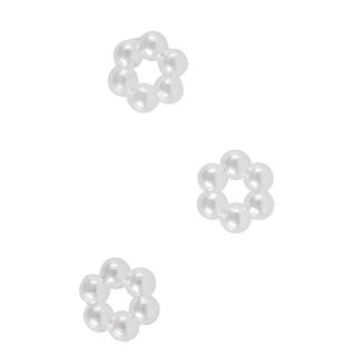 Plastik-Perlenblüte, 10 mm, 60 Stück