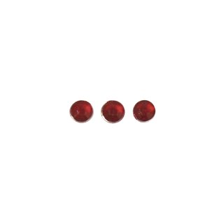Plastik-Strasssteine, selbstklebend, rot, 3 mm