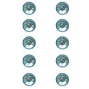 Plastik-Strasssteine, selbstklebend, türkis, 5 mm