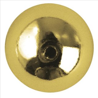 Plastik-Rundperlen, 3 mm ø, gold, 125 Stück