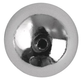 Plastik-Rundperlen, 3 mm &oslash;, silber, 125 St&uuml;ck