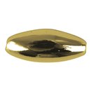 Plastik-Oliven, 6x14 mm, gold, Dose 12 Stück