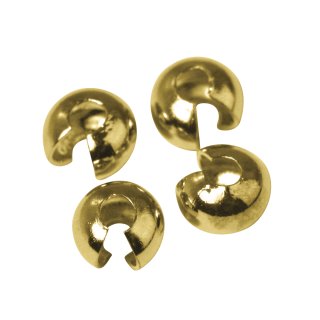 Abdeckperlen für Quetschperlen, gold, ø 5 mm, SB-Btl. 3 Stück