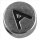 Metall-Perle "A", silber, ø 7 mm, Loch 2 mm