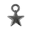 Metall-Anh&auml;nger &quot;Stern&quot;, 11mm, silber,...