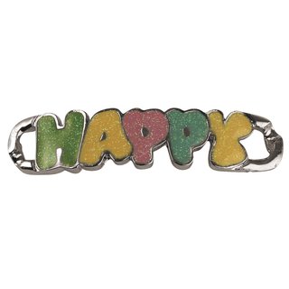Shoe-Charms: Happy, 50x11 mm