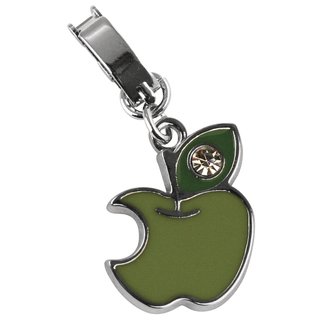 Shoe-Charms: Apfel, 20 mm mit Clip 11 mm